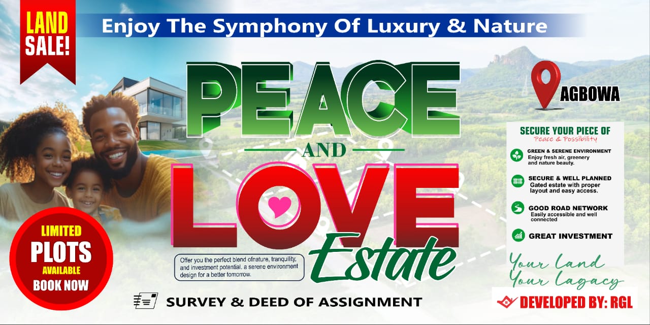 Peace and Love Estate — Residential Land • Survey & Deed of Assignment in Agbowa, Ikorodu, Lagos
